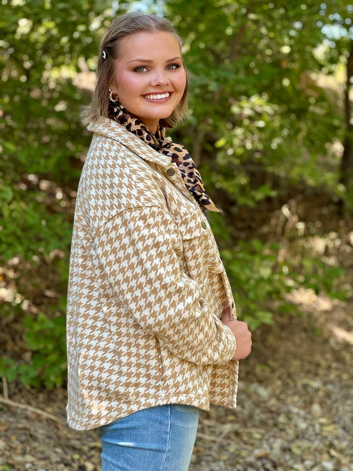 Carson Houndstooth Shacket