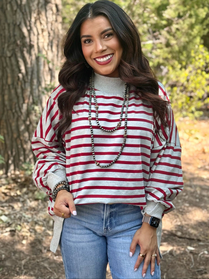 Stripe Up Your Alley Pullover