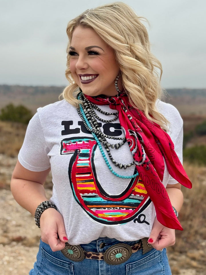 Callie's Lucky Horseshoe Tee by Texas True Threads