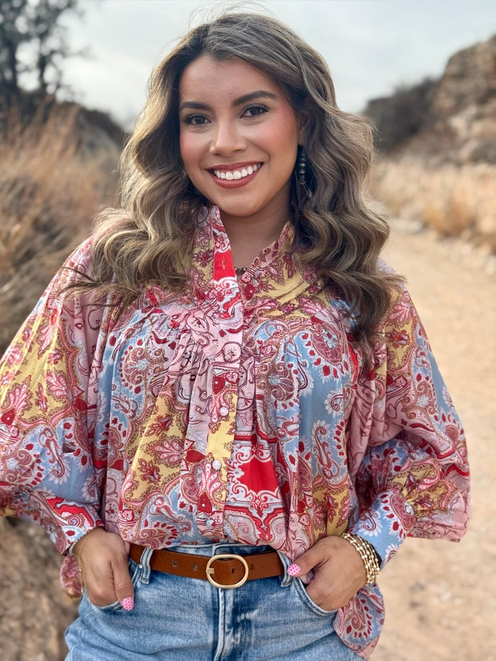 Hilde Peasant Sleeve Top