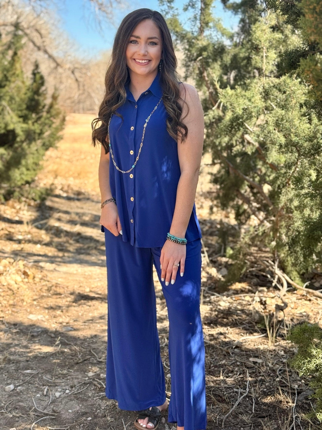 Harper Blue Pant Set