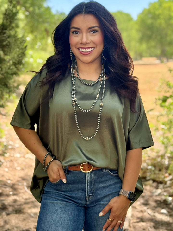 Micah Sage Green Top