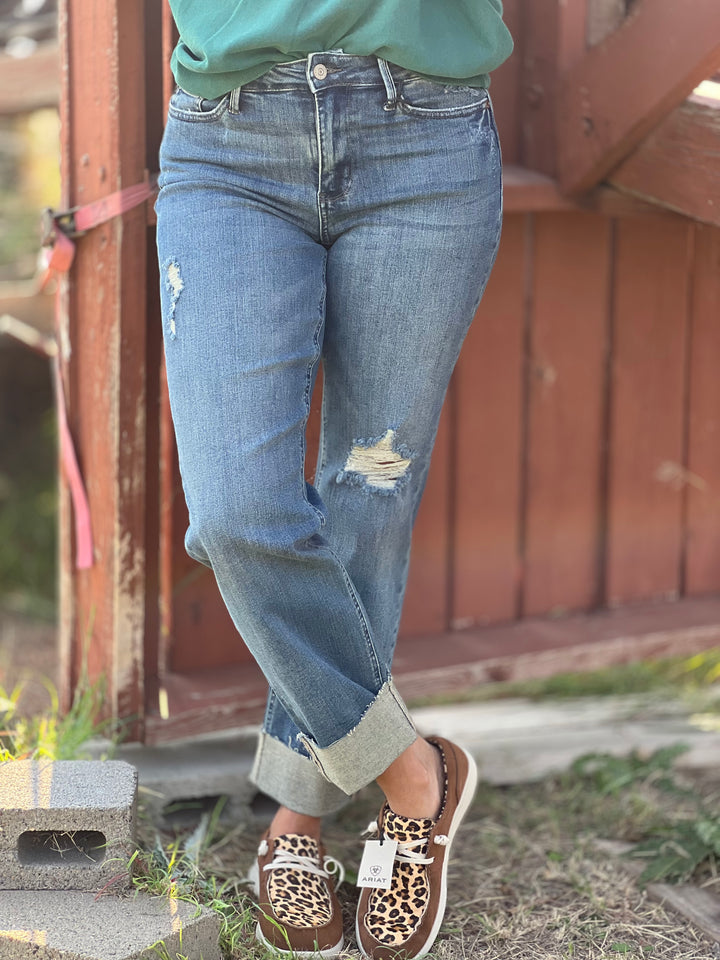 Alyssa Mid Rise Dad Jean by Judy Blue