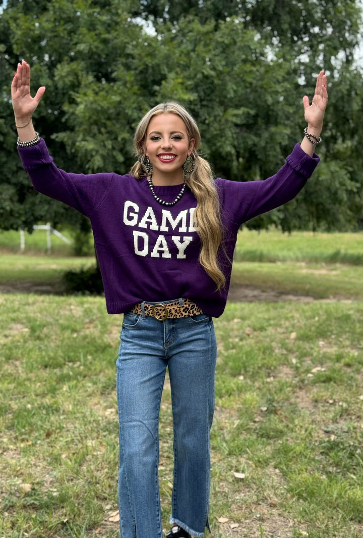 Game Day Purple Sweater