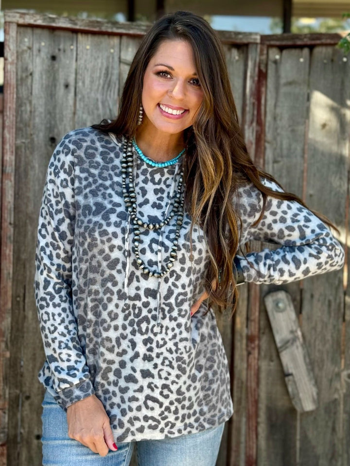 Leanna Leopard Hoodie by Texas True Threads