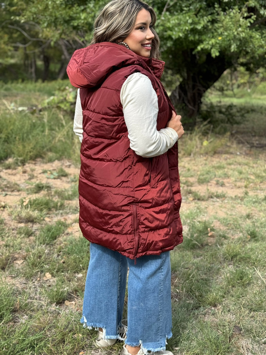 Alice Long Puffer Vest