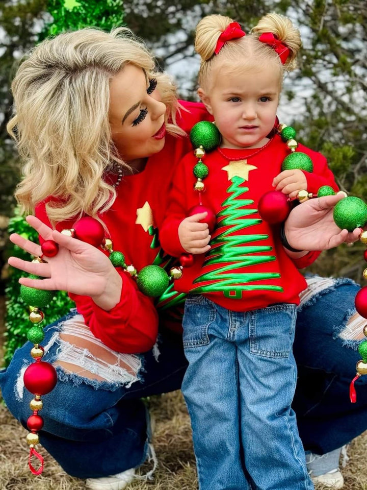 Puff Christmas Tree Sweatshirt by Texas True Threads