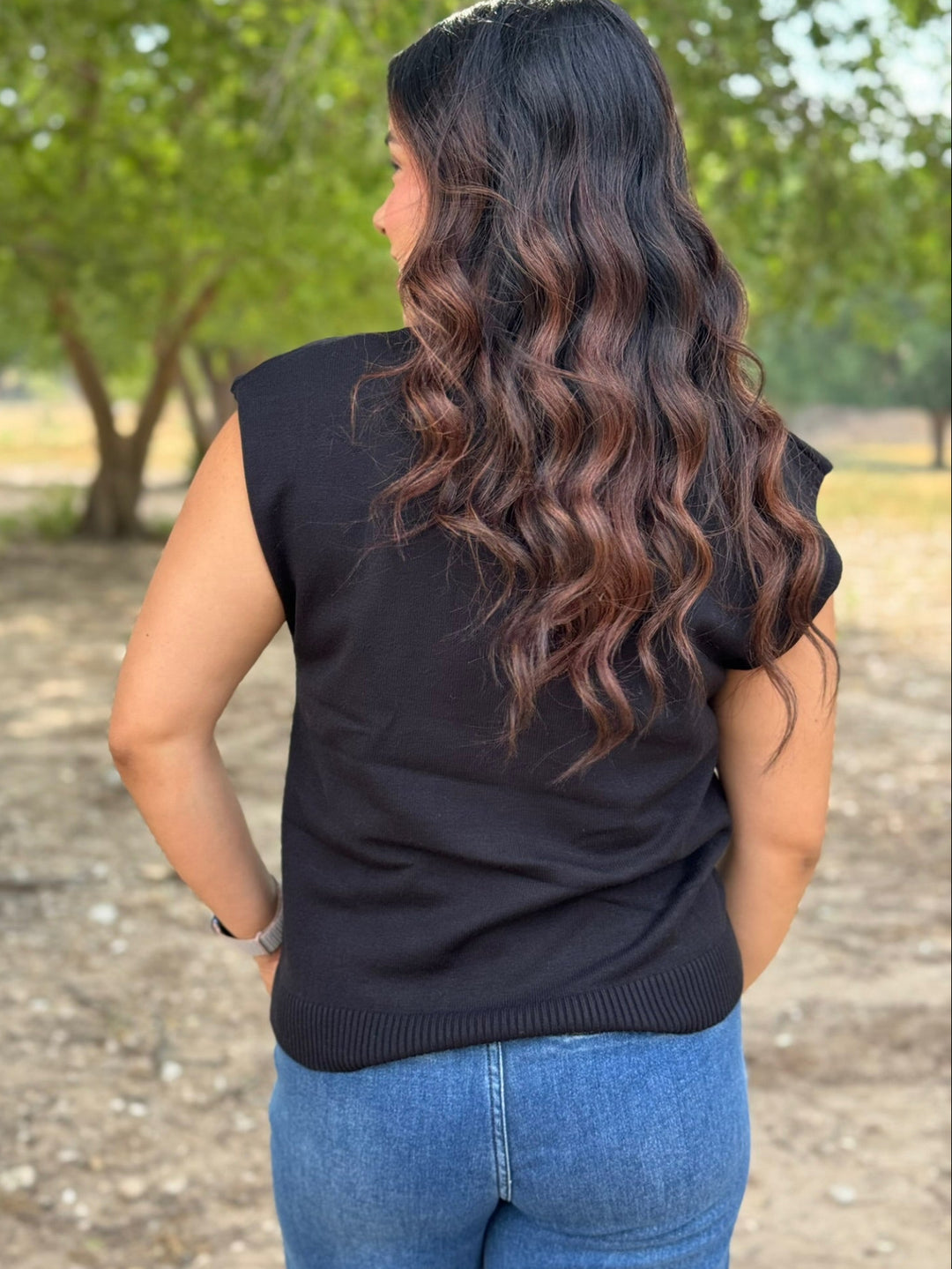 Black Beauty Sleeveless Sweater