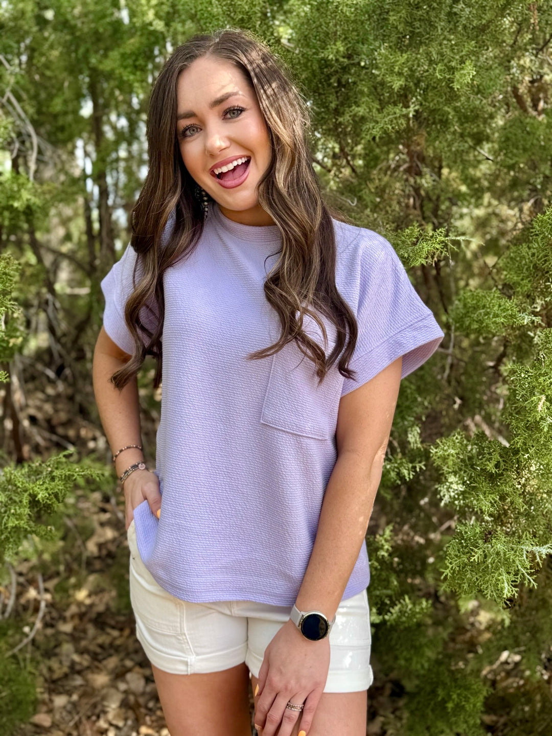 Danielle Lavender Top