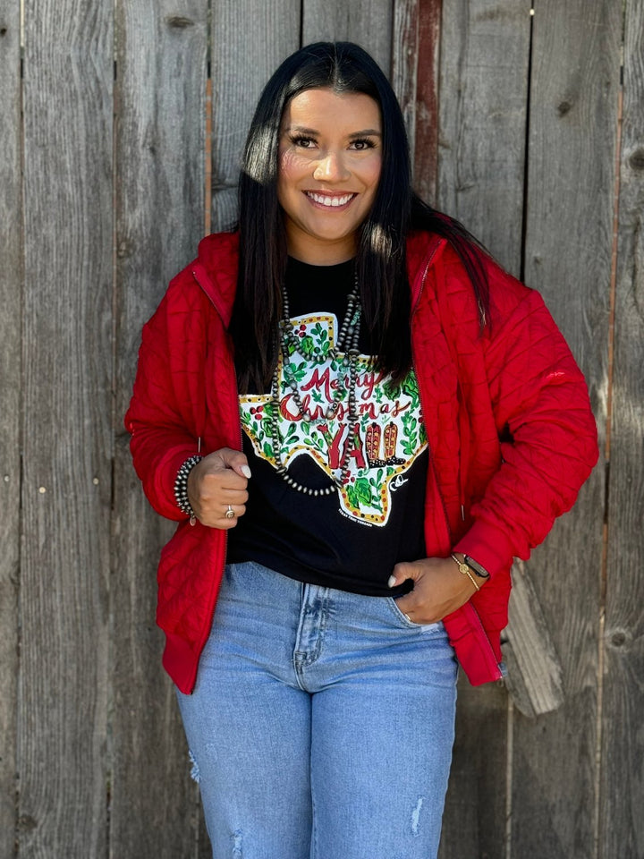 Callie's Texas Merry Christmas Ya'll Graphic Tee by Texas True Threads