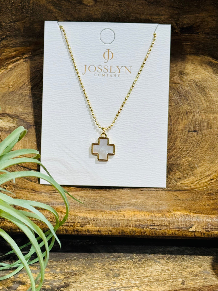 Golden Promise Cross Pendant Gold Necklace