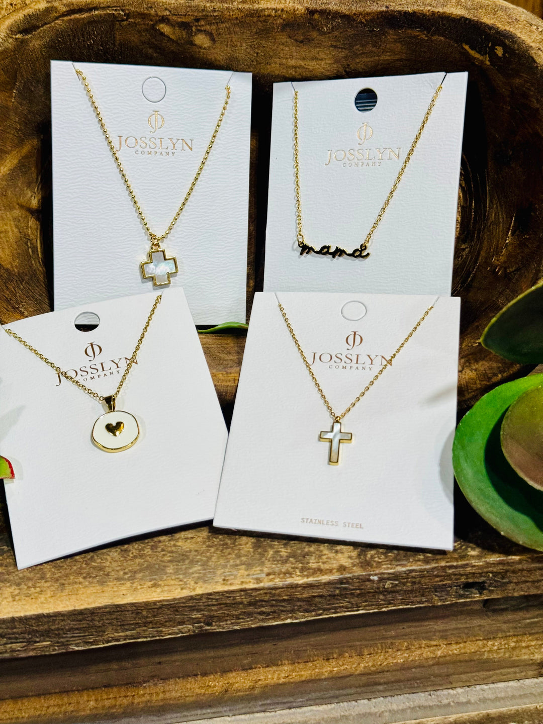 Golden Promise Cross Pendant Gold Necklace