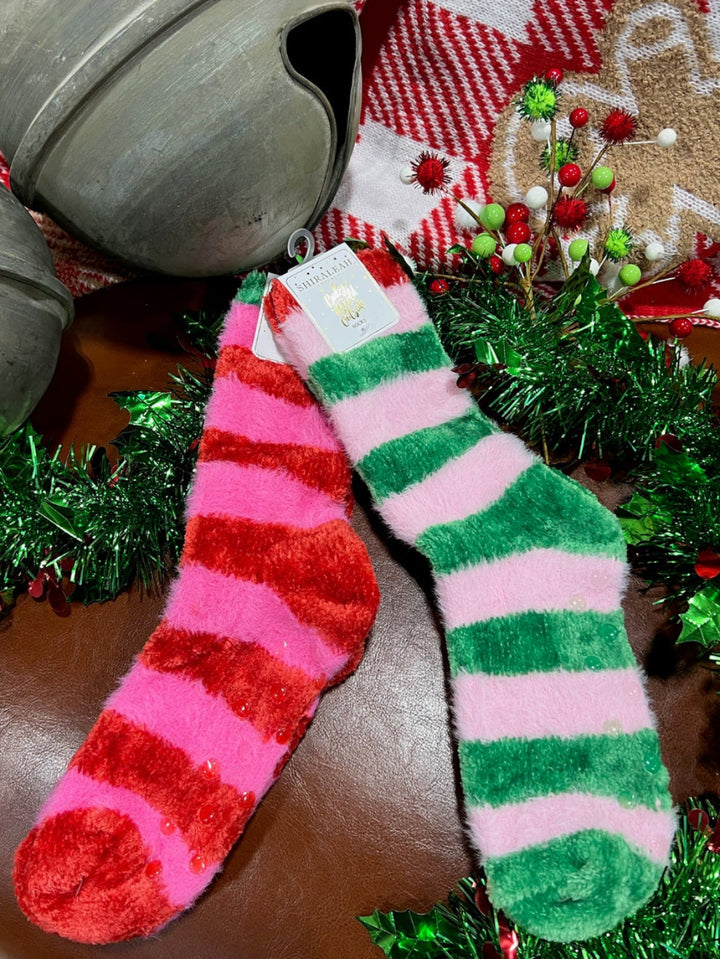 Jolly Fuzzy Socks