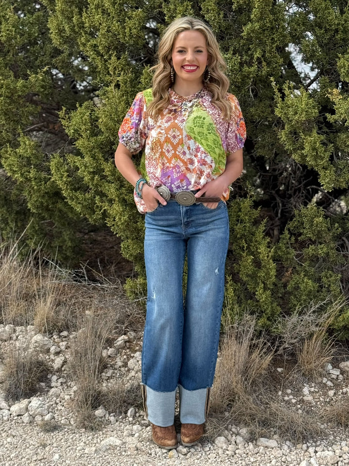 Maeve Cuffed Denim Jeans by Risen