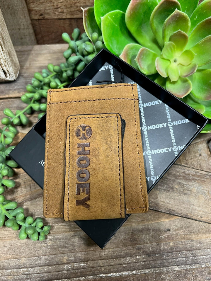 Monterrey Brown Embossed Money Clip Wallet by Hooey