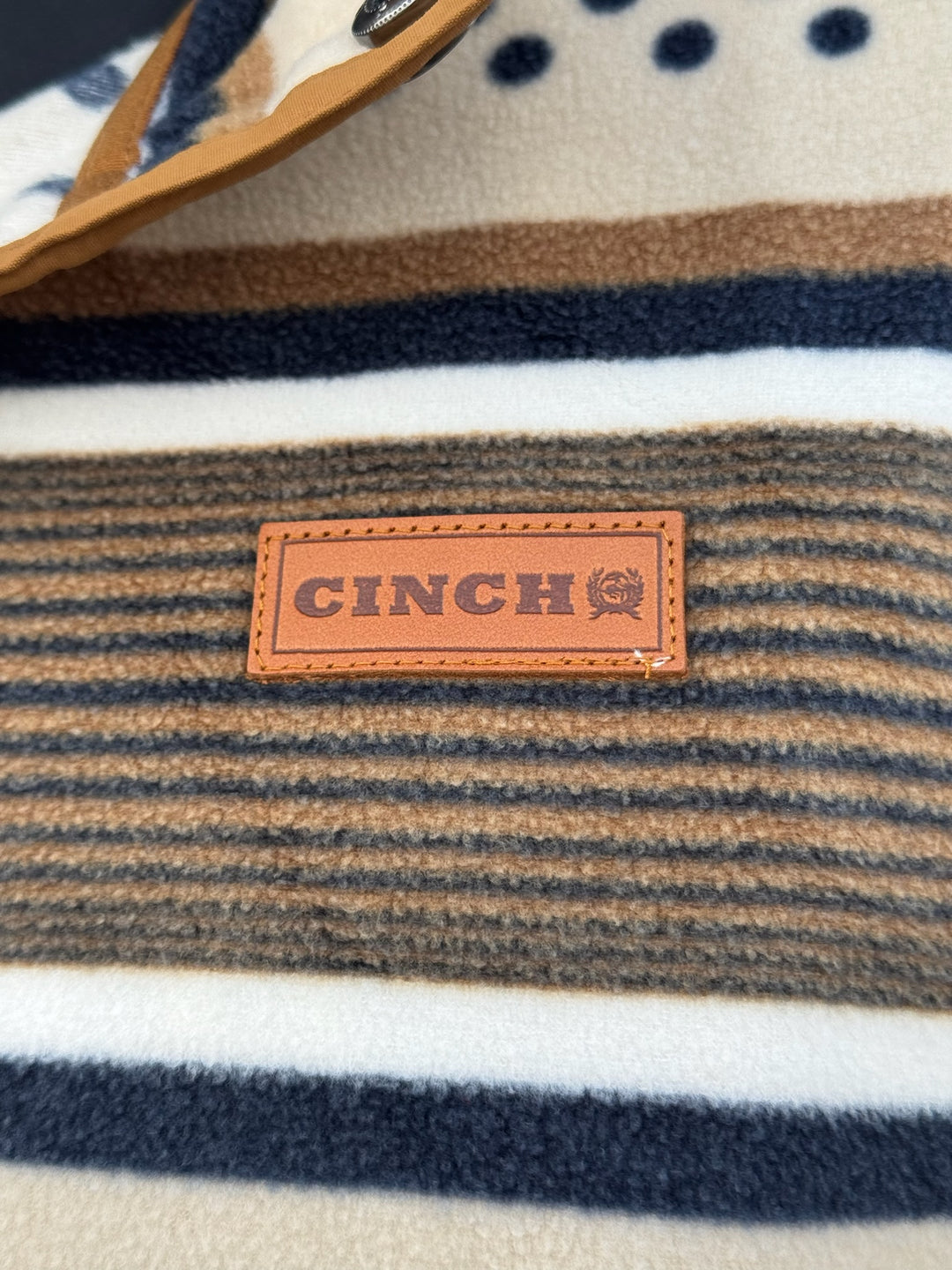 Saul Cream Polar Fleece Pullover by Cinch