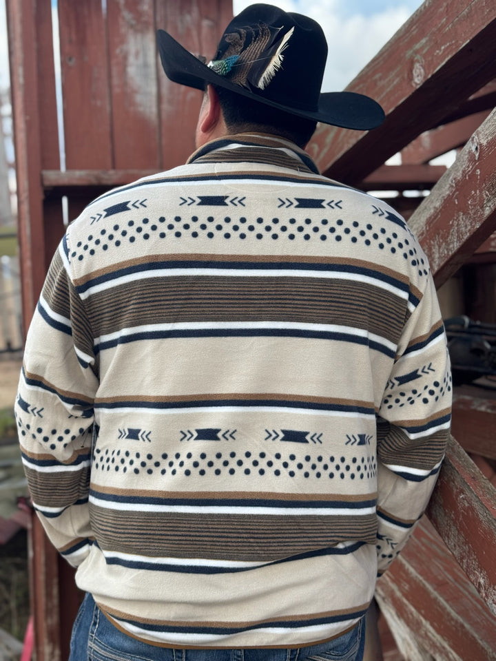 Saul Cream Polar Fleece Pullover by Cinch