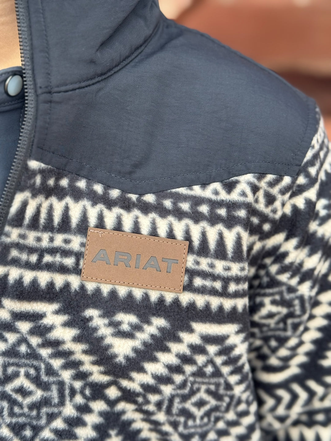 Boy's Basis Black Southwest Fleece Pullover by Ariatt