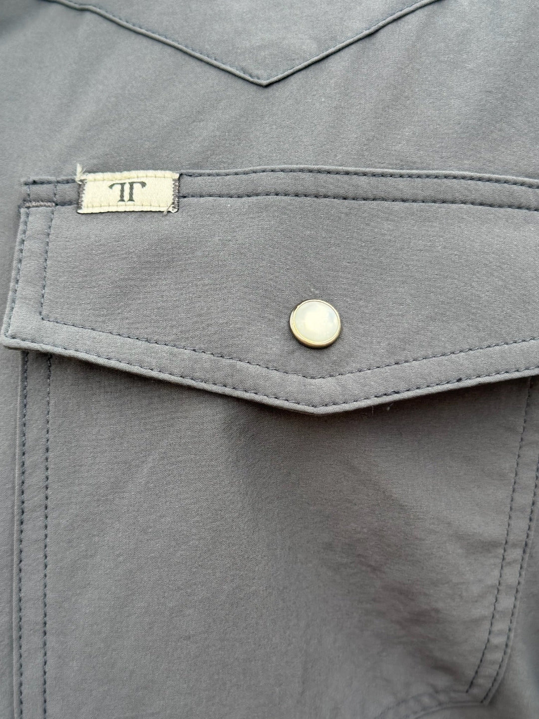 Core - Men's Grey Short Sleeve Snap Shirt by Ferrell