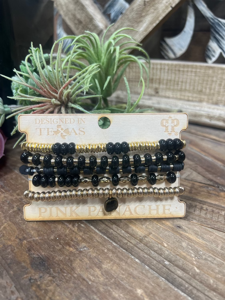 Jolie Black & Gold Bracelet
