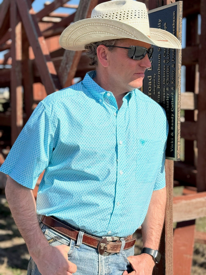 Westin Turquoise Geo Print Shirt by Ariat