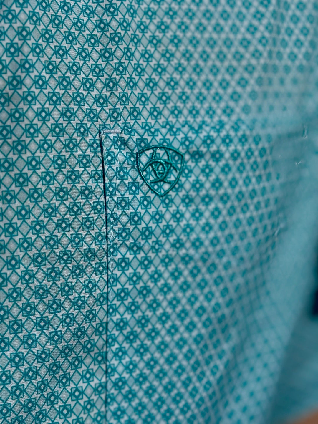Westin Turquoise Geo Print Shirt by Ariat