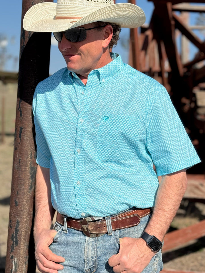 Westin Turquoise Geo Print Shirt by Ariat