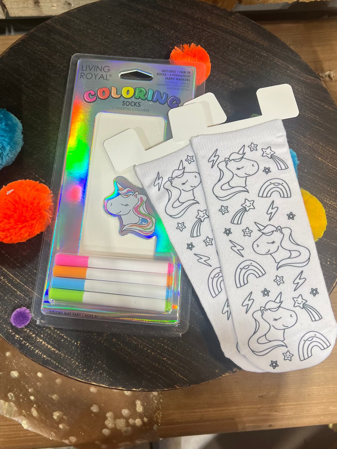 Coloring Socks for Kids