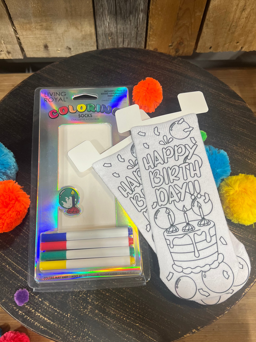 Coloring Socks for Kids