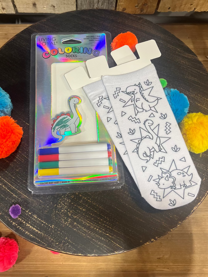 Coloring Socks for Kids