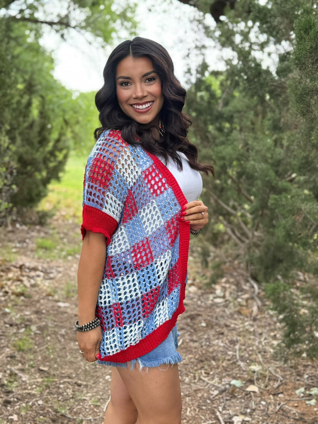 Americana Red White & Blue Cardigan