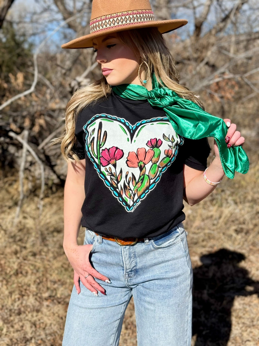 Lauren's Western Heart Graphic Tee by Texas True Threads