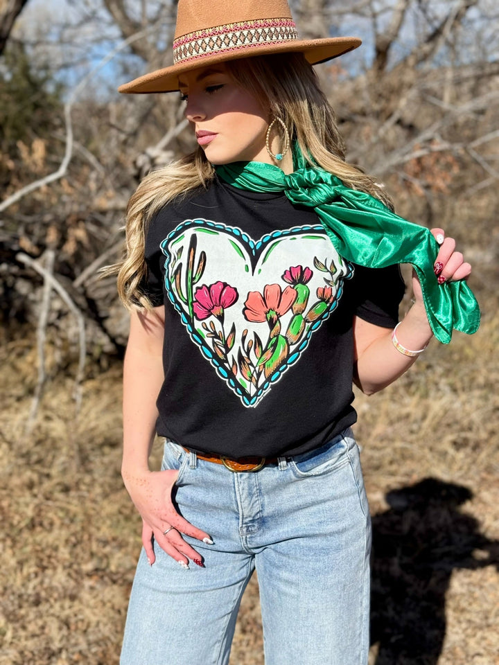 Lauren's Western Heart Graphic Tee by Texas True Threads