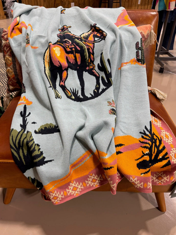 Cotton Throw Blanket by Myra