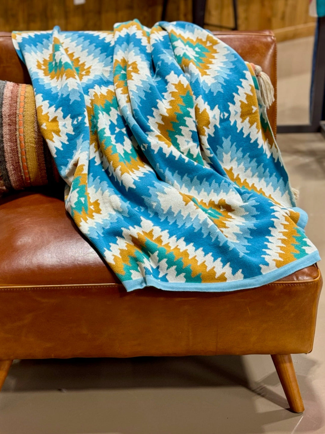 Cotton Throw Blanket by Myra