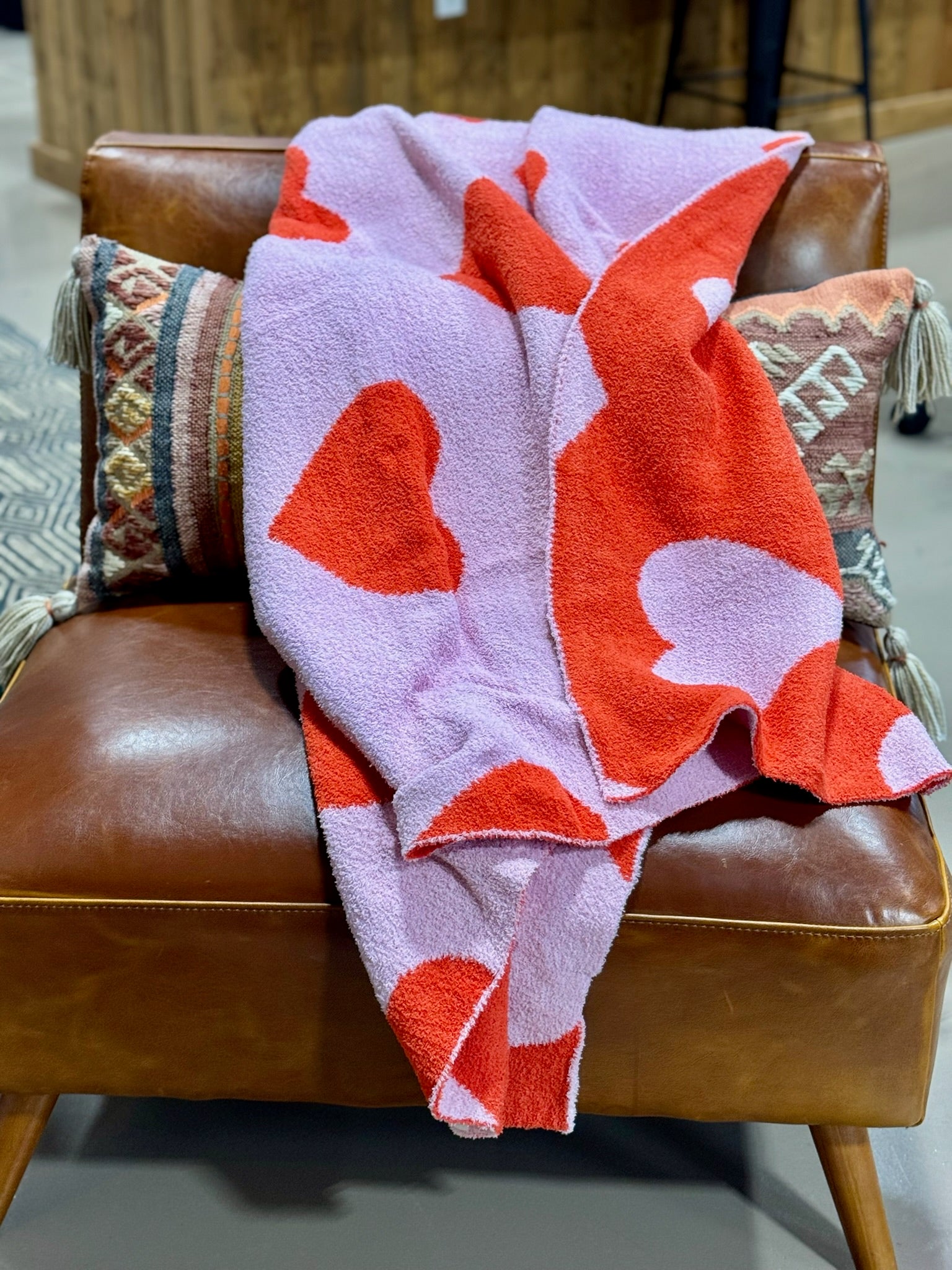 Love Heart Luxe Throw Blanket
