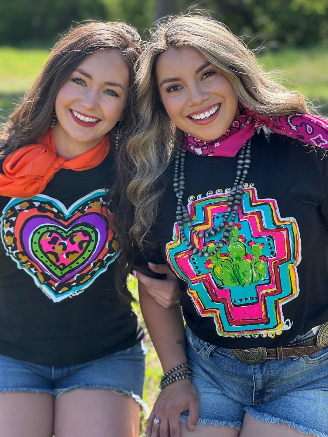 Callie's Aztec Cactus Graphic Tee by Texas True Threads