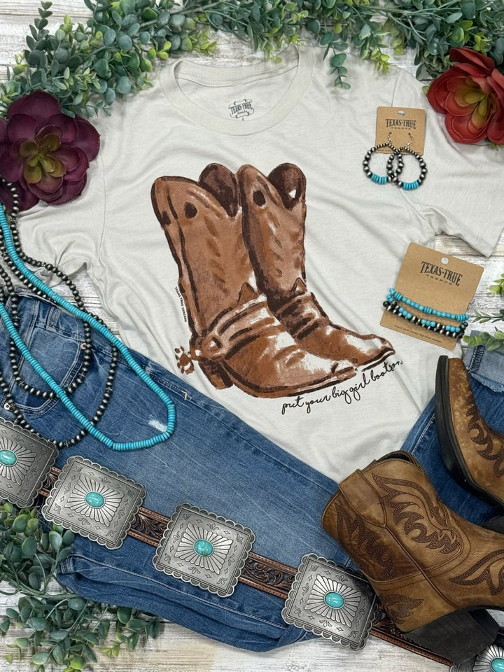 Big Girl Boots Graphic Tee by Texas True Threads