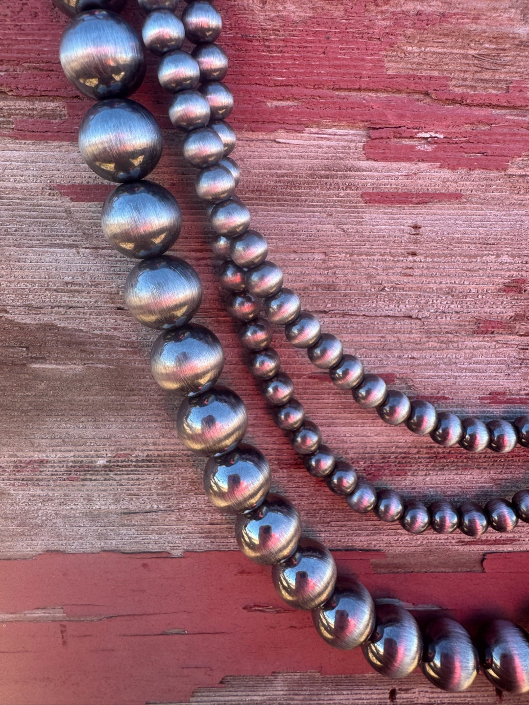 Durant Triple Strand Faux Navajo Necklace