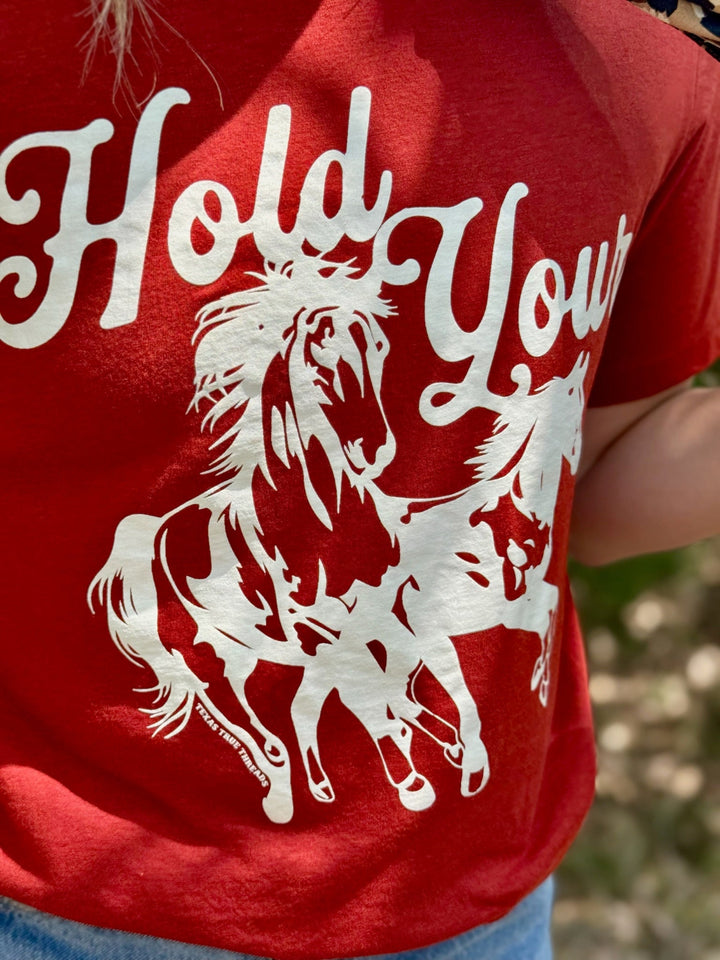 Hold Your Horses Tee by Texas True Threads