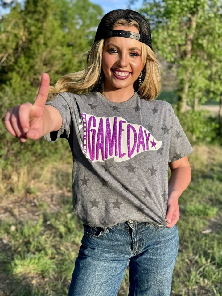 Customized Pennant Game Day Graphic Tee by Texas True Threads