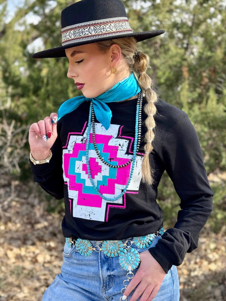 Kandi's Aztec Graphic Tee by Texas True Threads