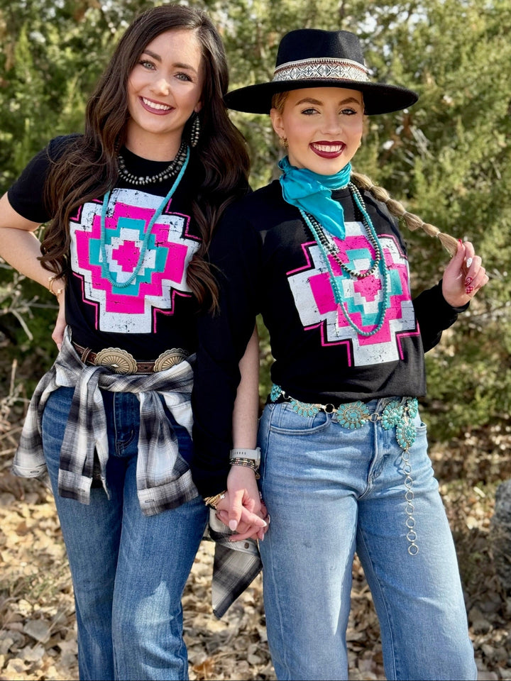 Kandi's Aztec Graphic Tee by Texas True Threads