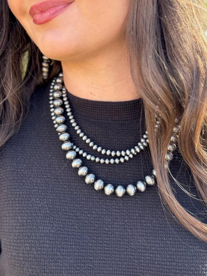 Durant Triple Strand Faux Navajo Necklace