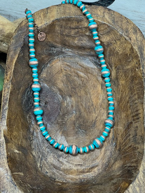 Hamilton Turquoise Beaded Necklace