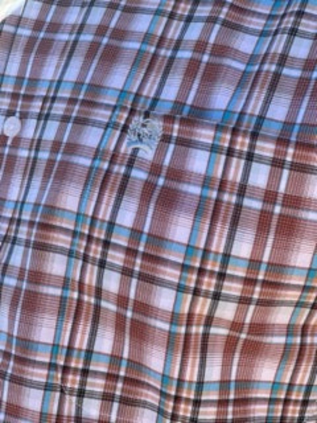 Chad Brown & Blue Plaid Long Sleeve Men's Shirt by Cinch