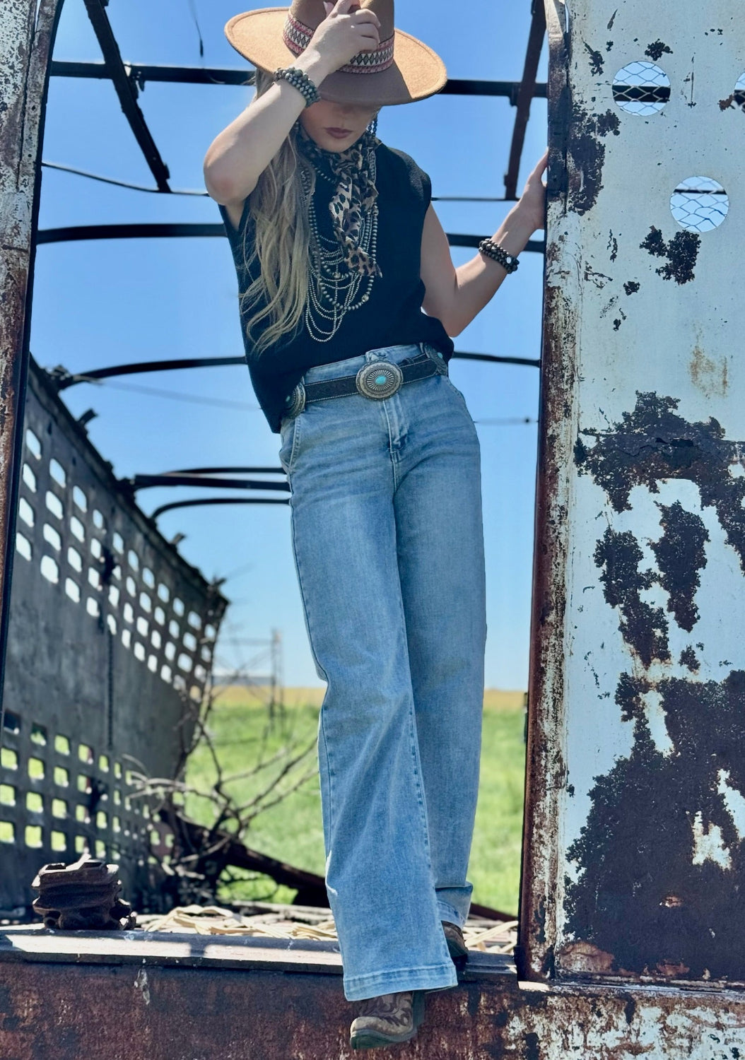 Remi Double Button Wide Leg Trouser Jean by Risen