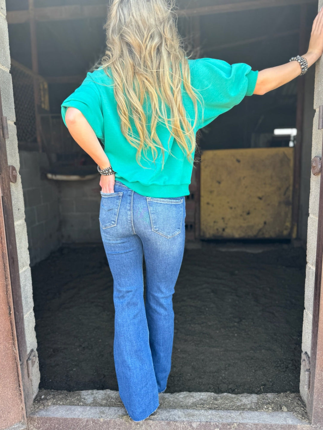 Brielle Raw Hem Boot Cut Jean by Risen