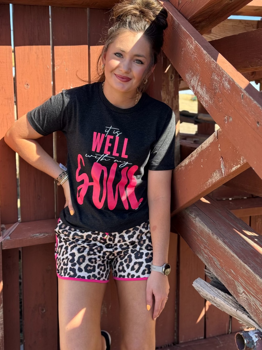 Jess Lea Leopard Shorts