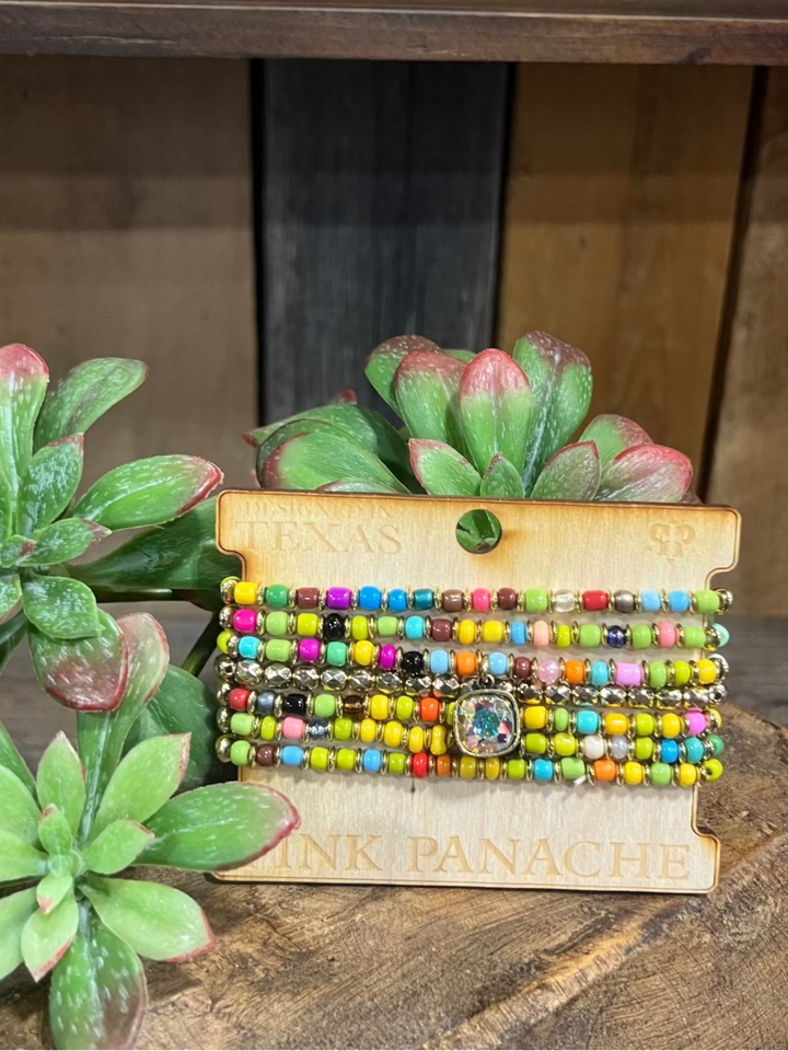 Color the Rainbow 7 Strand Bracelet